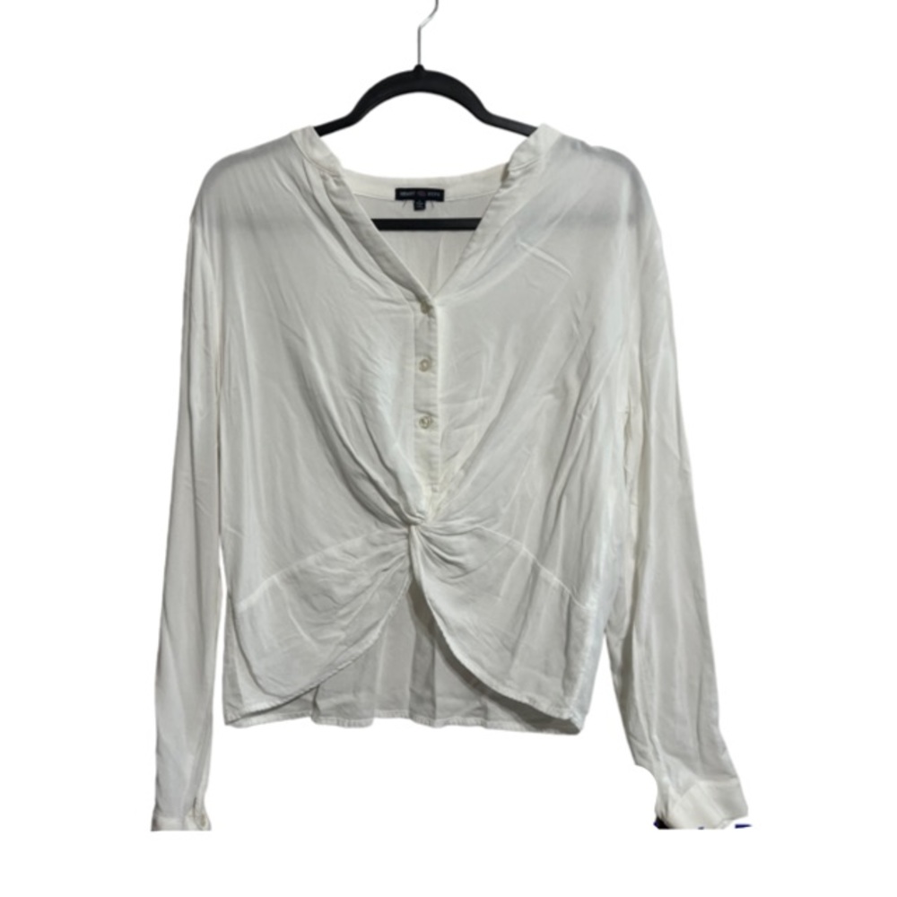 Heart & Hips Ladies White Blouse L